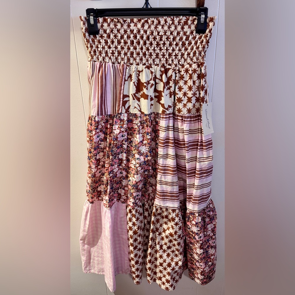 Universal Thread Floral Patchwork Maxi Skirt - Co… - image 3